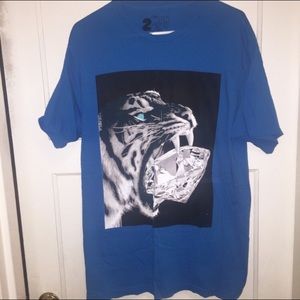 NWOT Blue "Tiger" T-Shirt